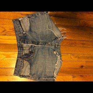LEVIS cutout high waisted shorts